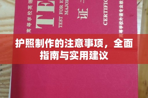 册亨护照制作的注意事项，全面指南与实用建议